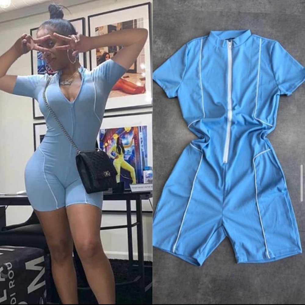 A new blue and white romper 🤍